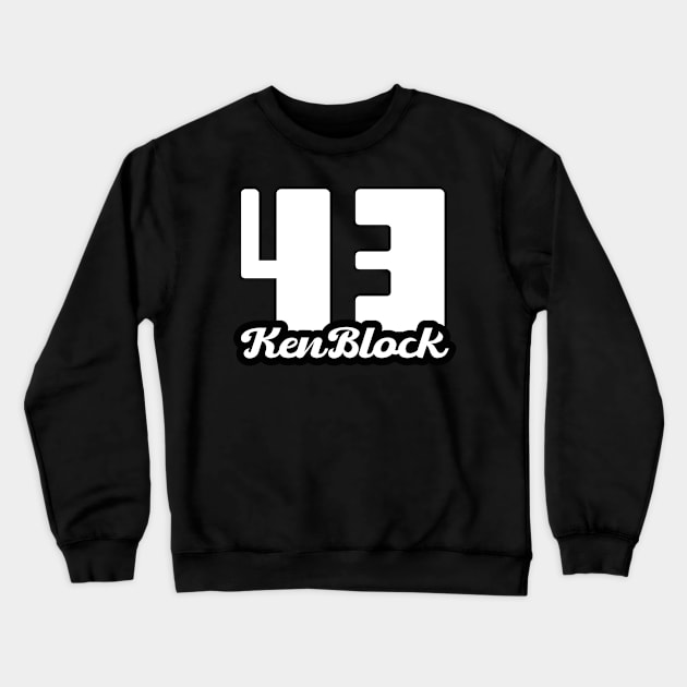 ken block 43 Crewneck Sweatshirt by lounesartdessin